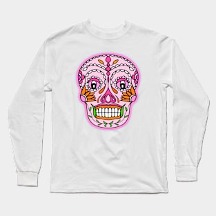 SUGAR Skull Pink Long Sleeve T-Shirt